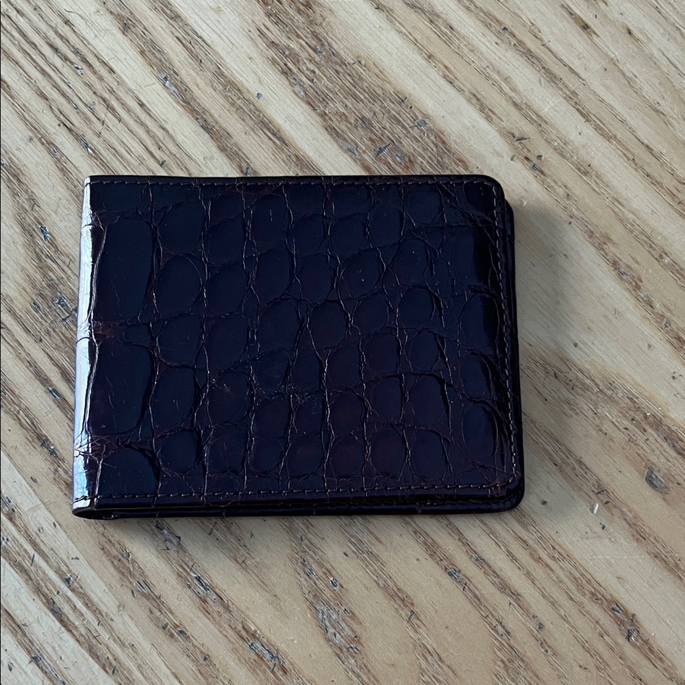 Brooks Brothers Alligator Brown Wallet